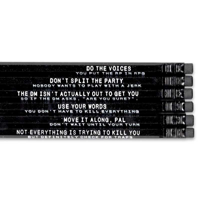 Metagaming Pencils – Great for DnD or RPG