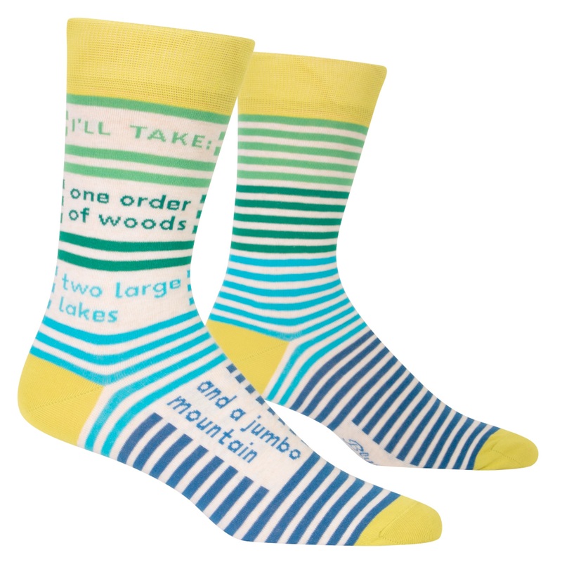 Woods, Lakes, & A Mountain Men’s Crew Socks-