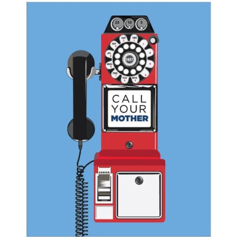 Call Your Mother Payphone Magnet