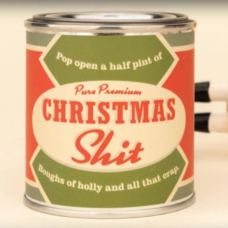 Christmas Shit half pint candle-