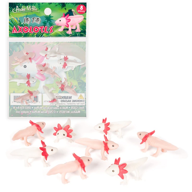 Itty Bitty Axolotls – set of 8