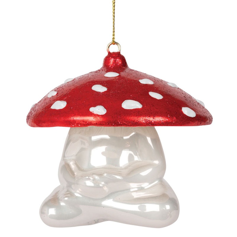 Meditating Mushroom Ornament