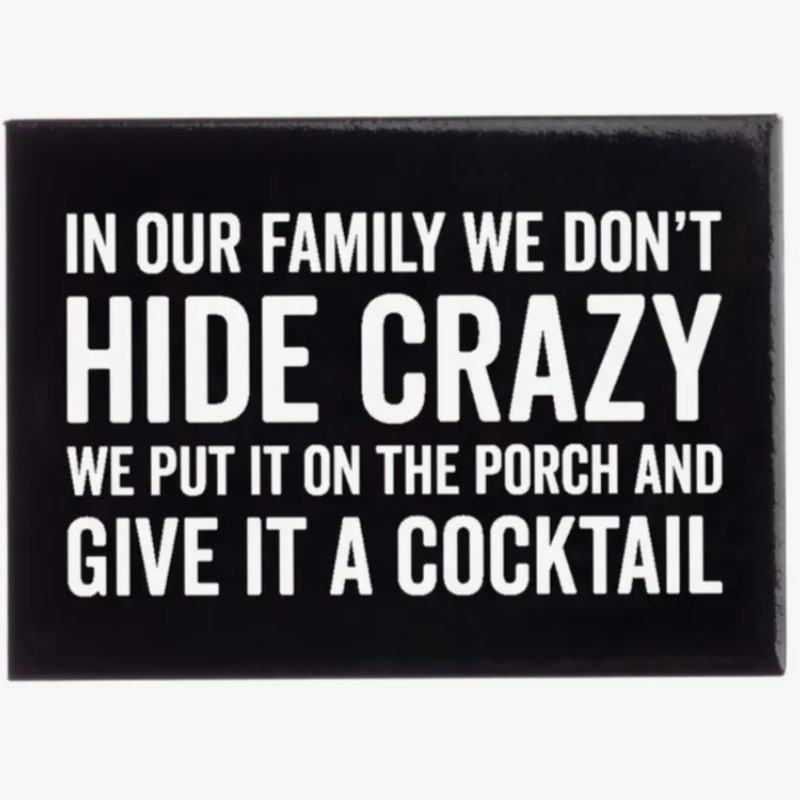 We Don’t Hide Crazy Magnet