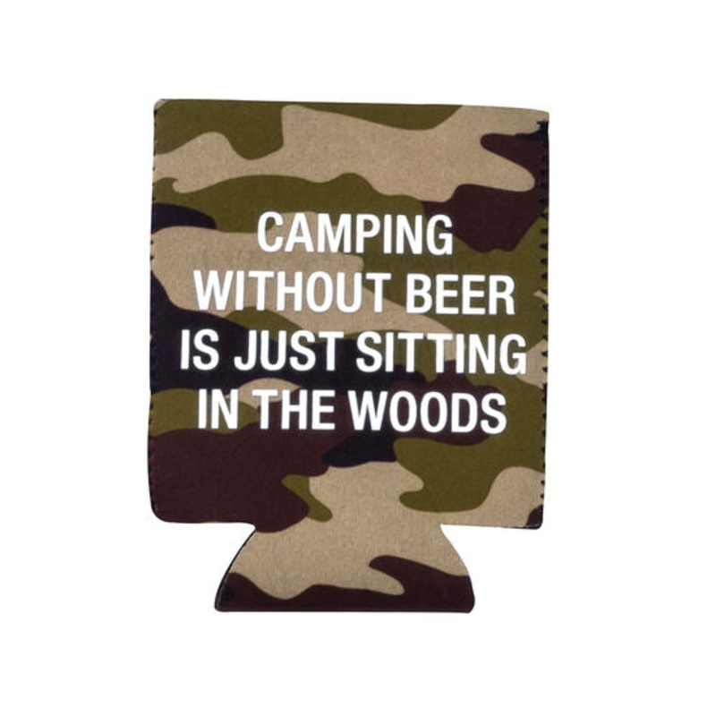 Camping in the Woods Koozie
