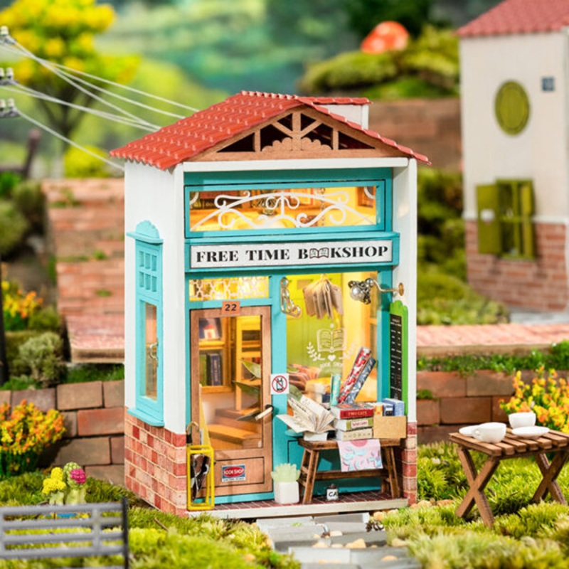 DIY Miniature:  Free Time Bookshop