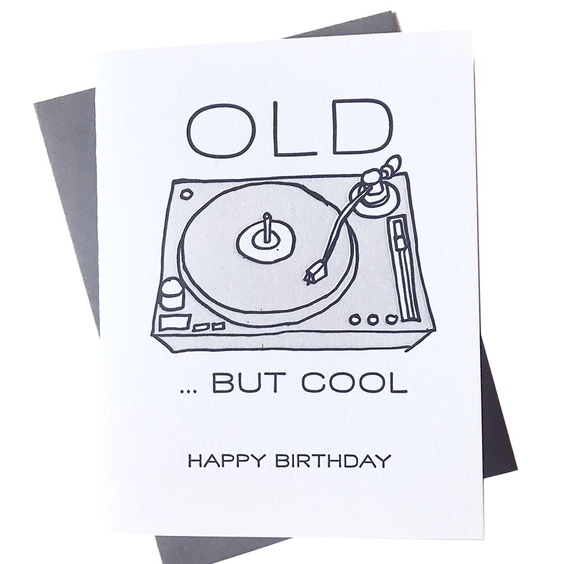 Old But Cool (record player) Card