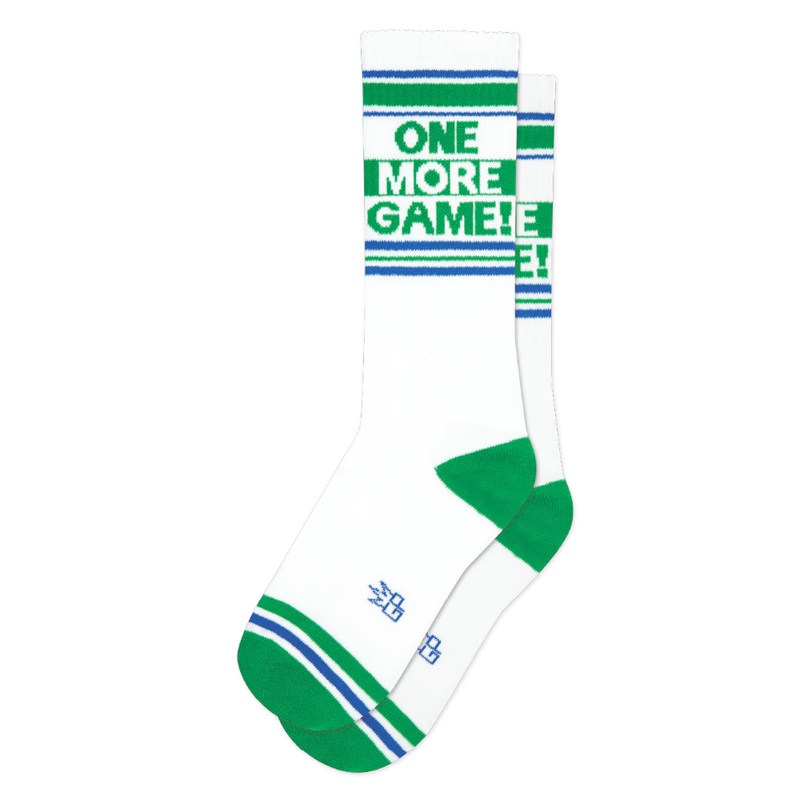 One More Game! Gym Crew Socks