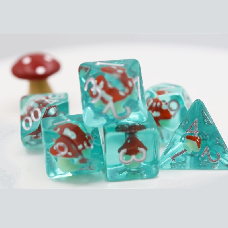 Power Up Mushroom RPG Dice Set