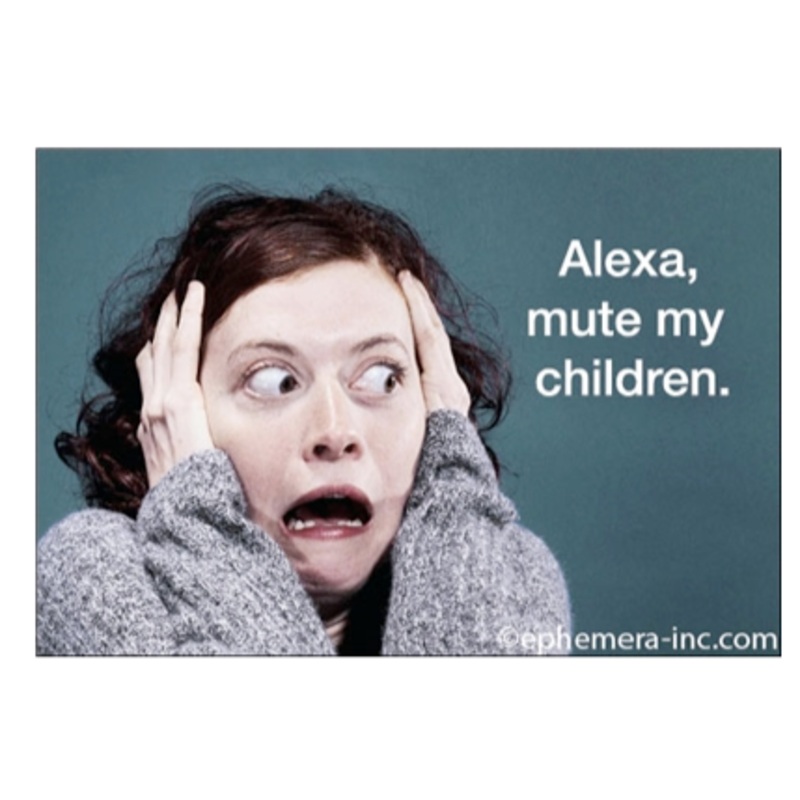 Alexa, mute my children Magnet