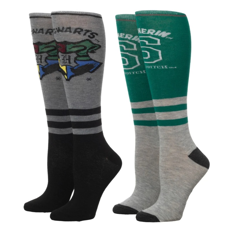 Harry Potter Slytherin Knee High 2 Pair Pack-sale