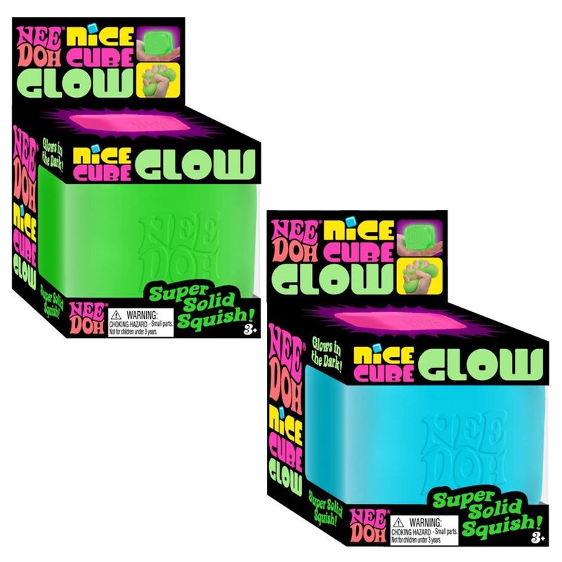 Nee Doh Nice Cube Glow – 1 random color