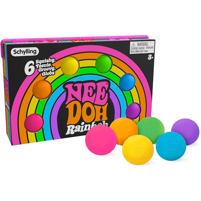 Rainboh Teenie Nee Doh – 6 squishy globs