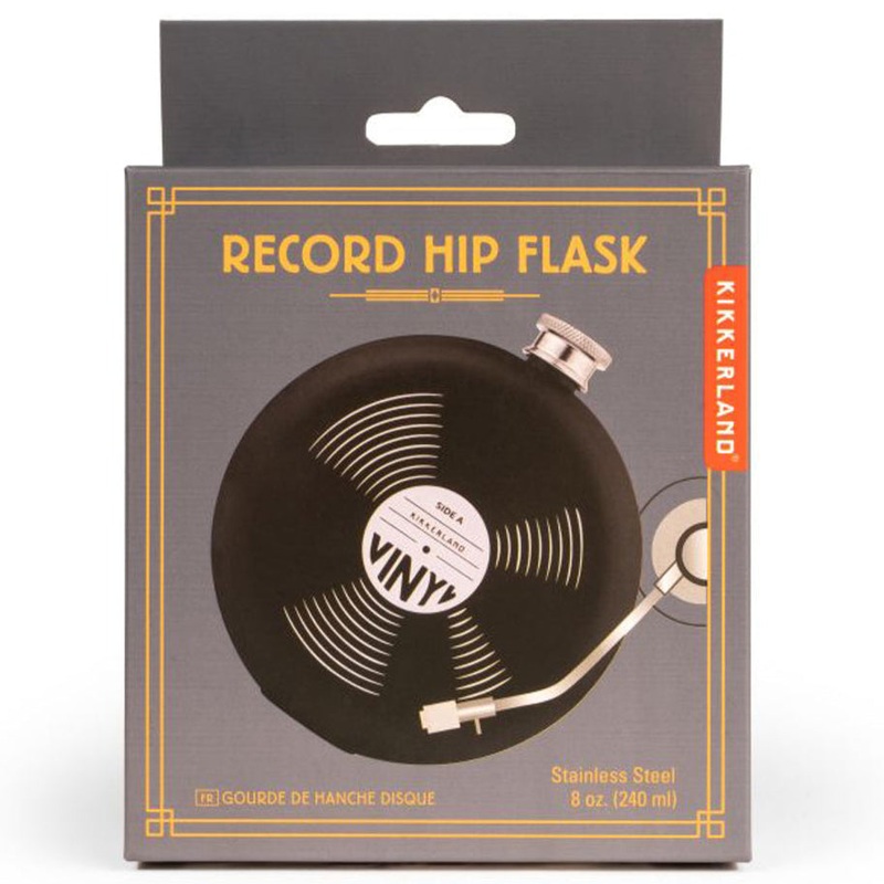 Record Hip Flask