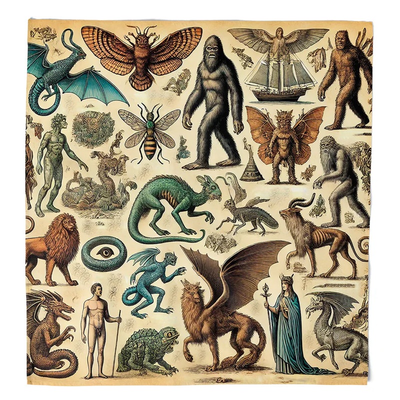 Cryptids and Mythological Creatures Bandana