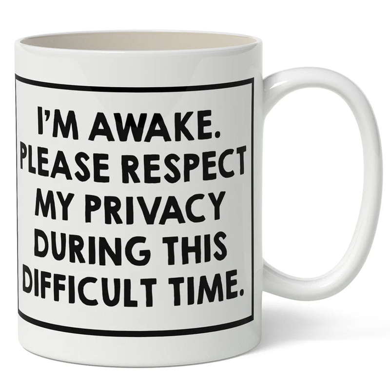 I’m Awake. Please Respect My Privacy Mug