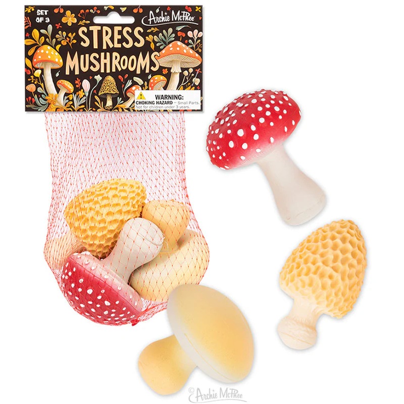 Stress Mushrooms – set of 3