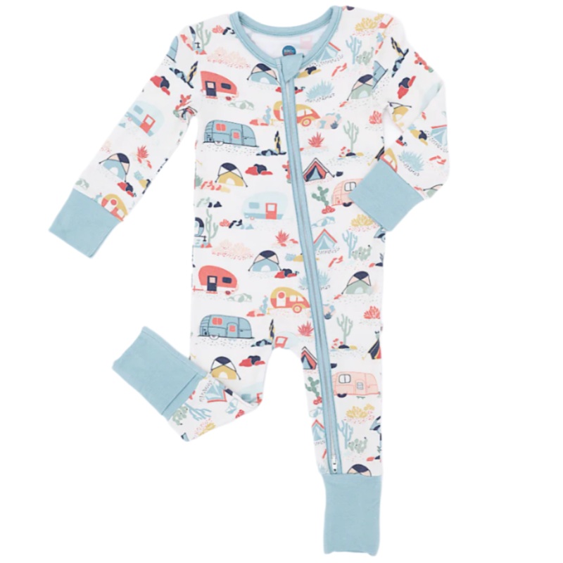 Bamboo One Piece Zip Pajama – Desert Camper