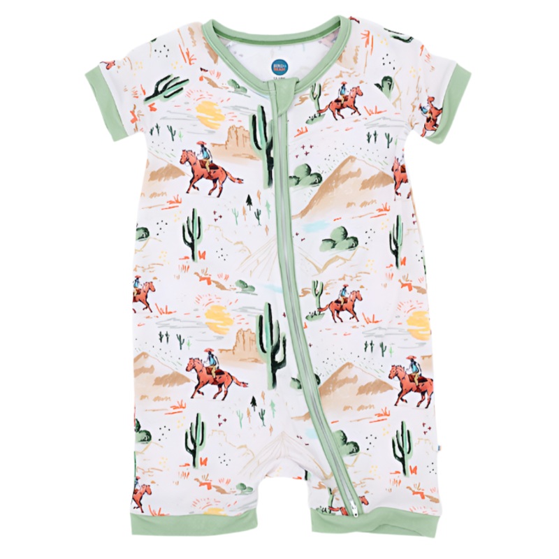Bamboo Shortie Zip Romper – Billy Western