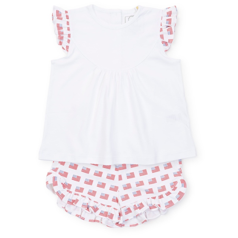 Ella Girls’ Short Set – American Flag