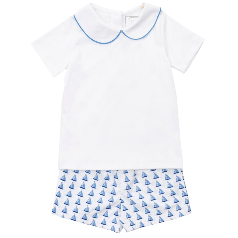 Field Boys’ Woven Short Set – Sailing Away
