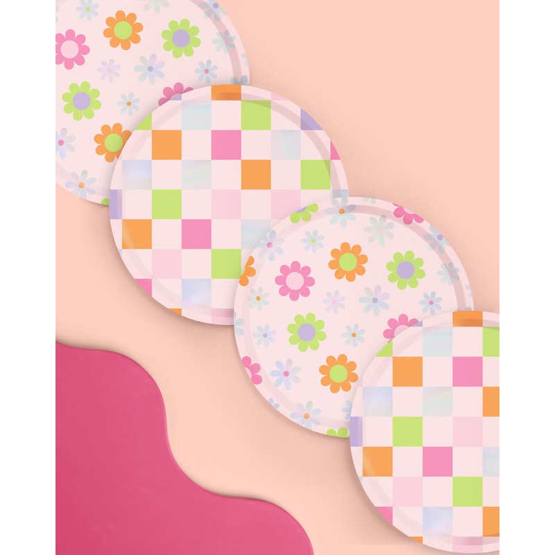 Groovy Girl Plates – 25 foil paper plates