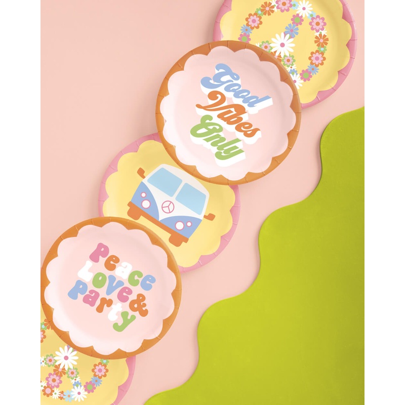 Groovy Plates – 24 paper plates