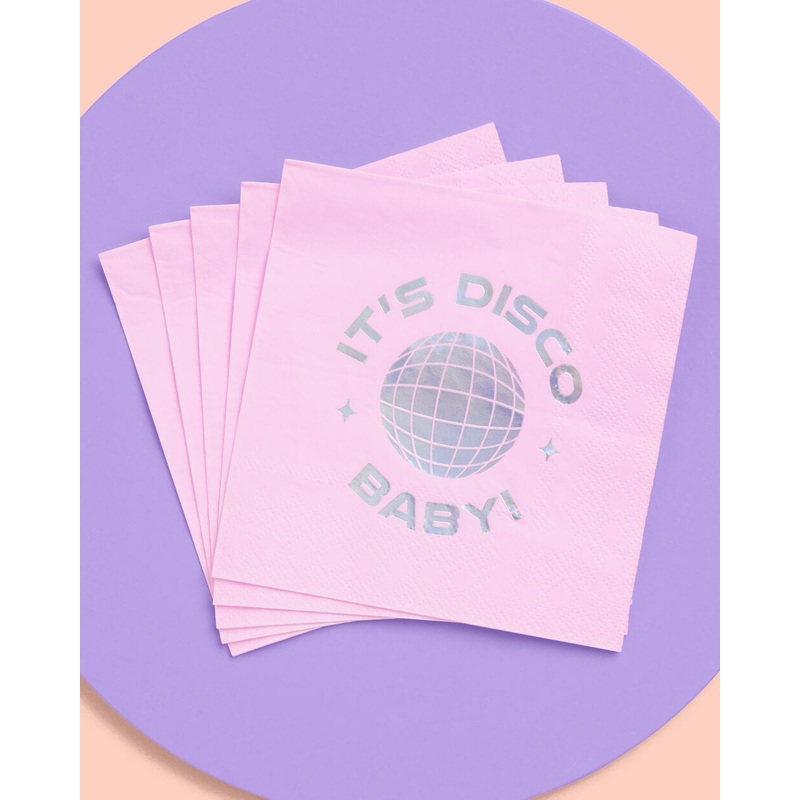 It’s Disco, Baby! Napkin – 25 foil napkins