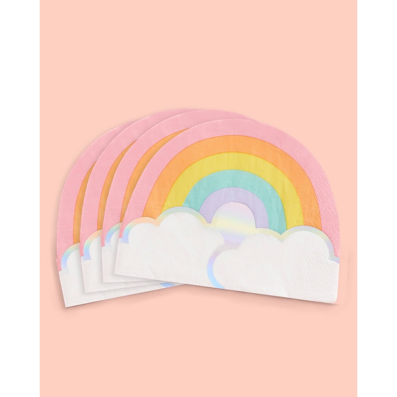 Rainbow Napkins – 25 foil napkins