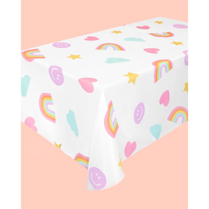 Rainbow Tablecloth – washable table cover