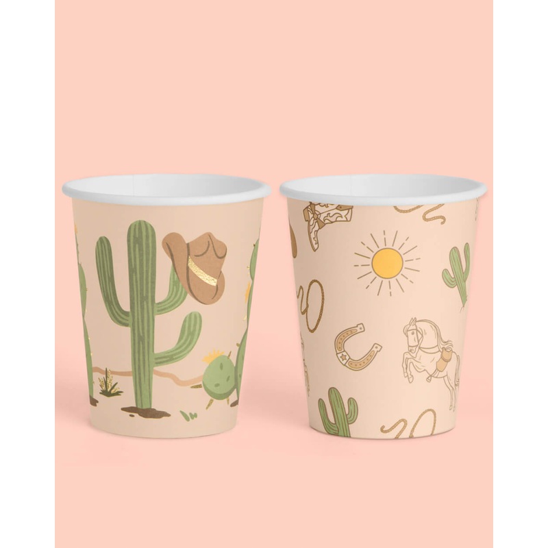 Wild Wild West Cups – 24 paper cups