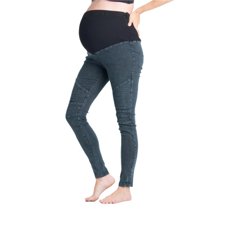 Billie Jean Moto Maternity Leggings