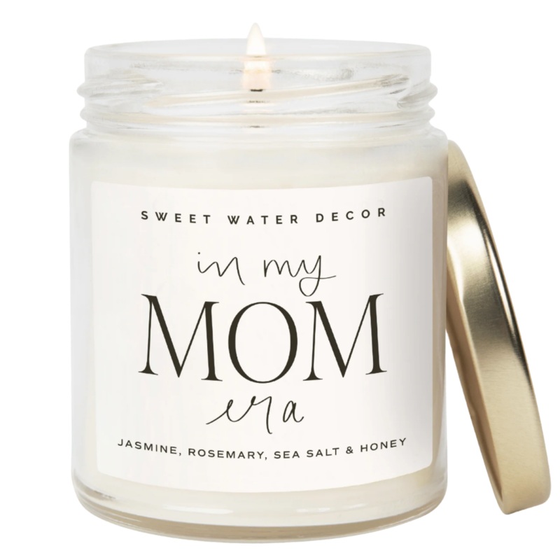 In My Mom Era Soy Candle – Clear Jar – 9 oz (Wildflowers and Salt)