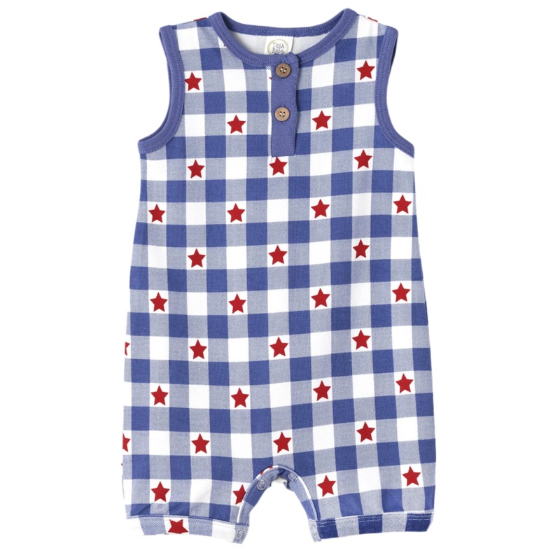 Americana Bamboo Shortie Romper