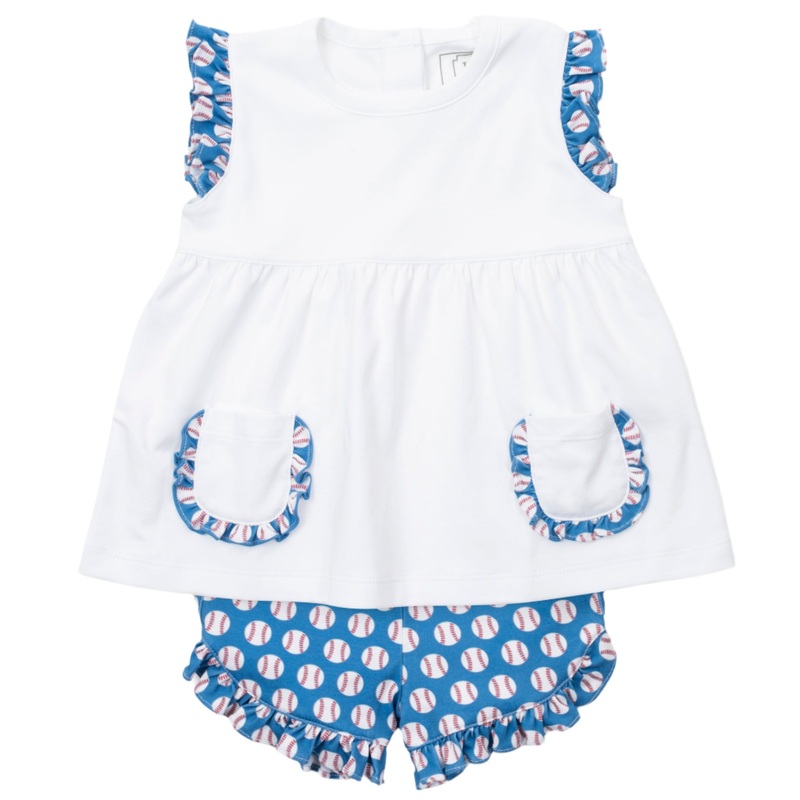 Gentry Girls’ Short Set – Baseball Grand Slam
