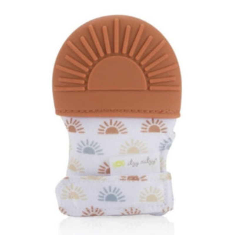 Teething Mitts – Terracotta Sunrise
