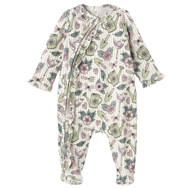 Garden Blooms Bamboo Zipper Romper