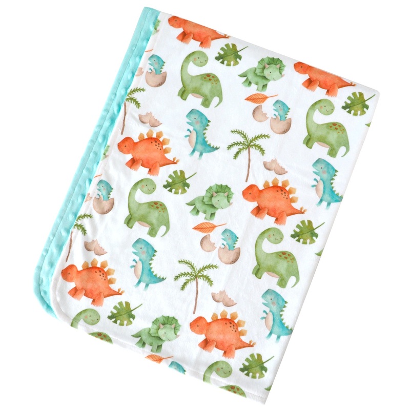 Premium Baby & Toddler Minky Blanket – Dinosaurs