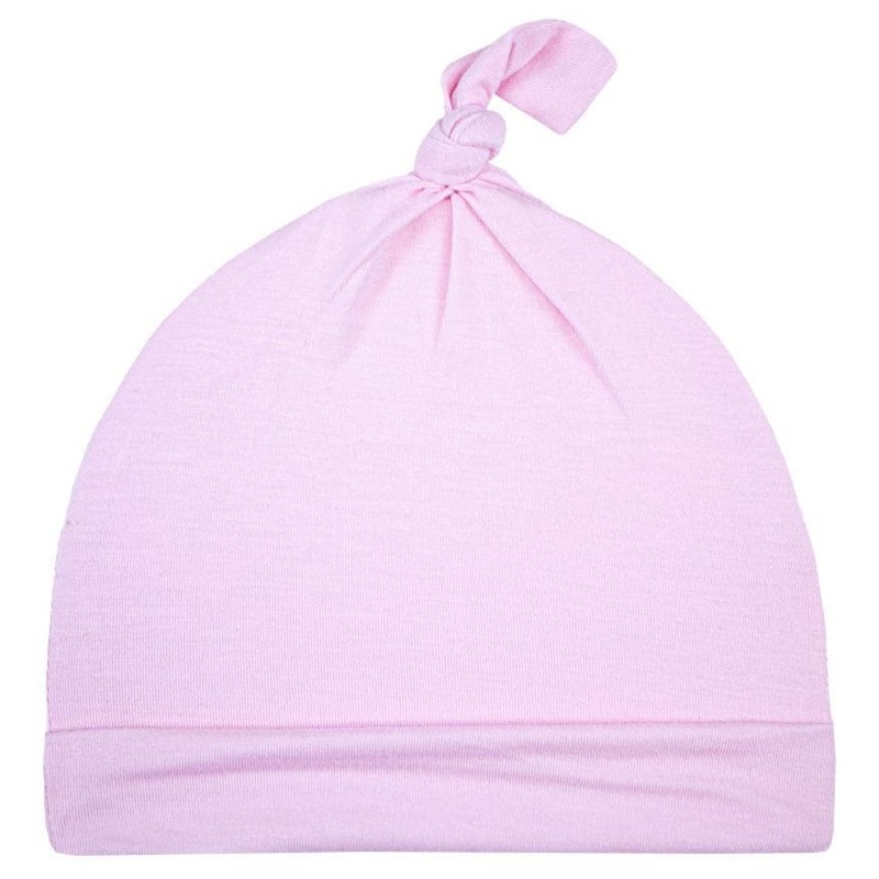 Pink Knotted Baby Beanie
