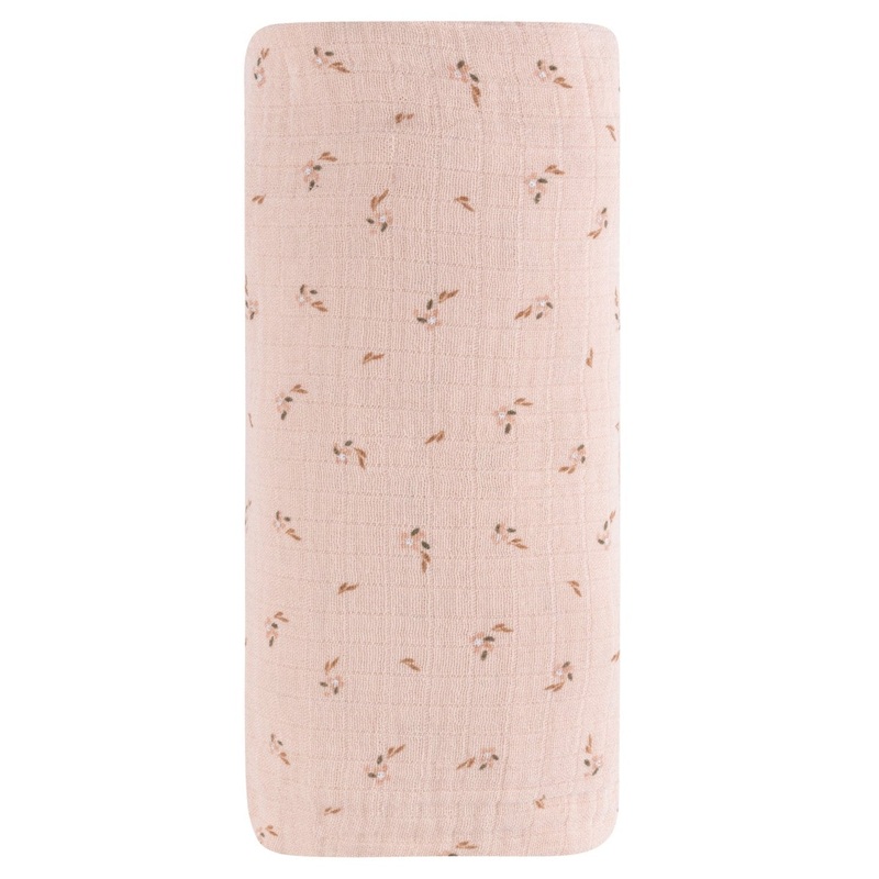 Cotton Muslin Swaddle – Printed Floral