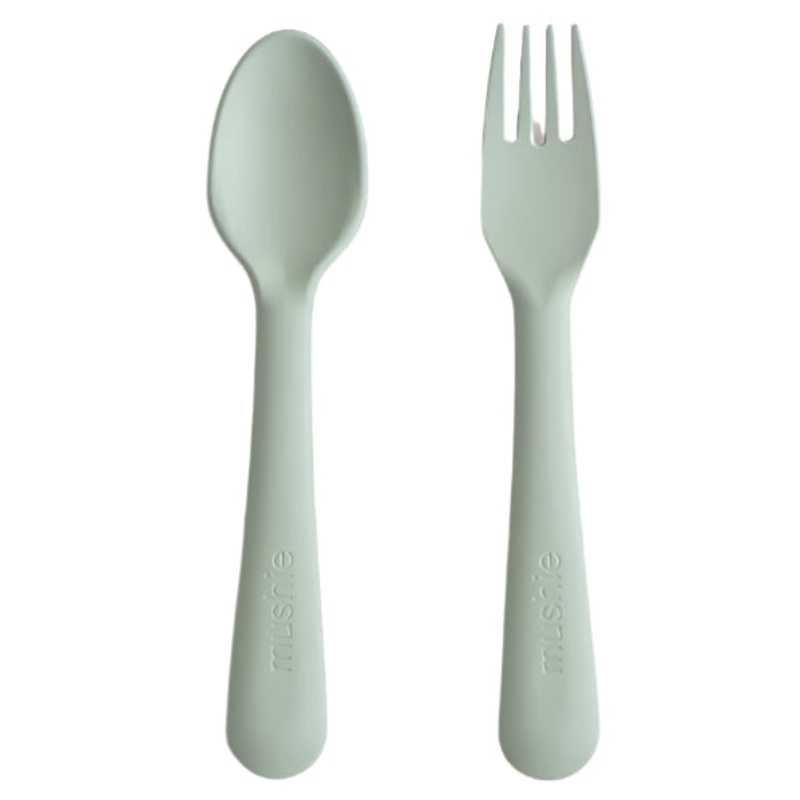 Dinnerware Fork and Spoon Set – Sage