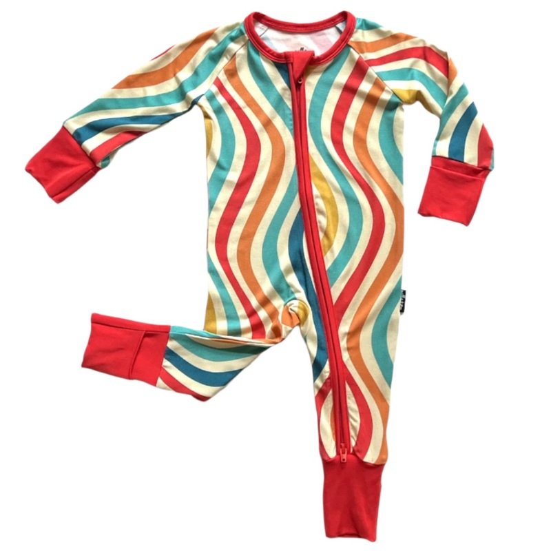 ZIP ROMPER – Groovy Wave