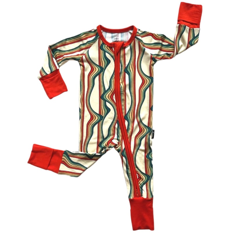 ZIP ROMPER – Retro Rainbow