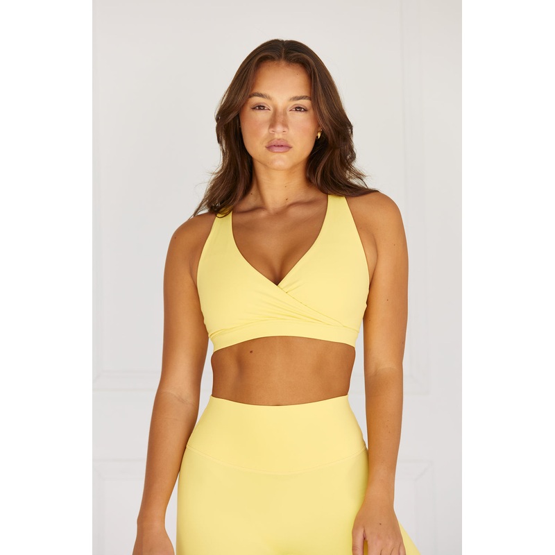 Astoria LUXE BALANCE Plunge Sports Bra – Marigold