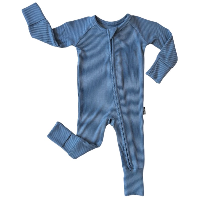 Zip Romper – Arctic Ribbed