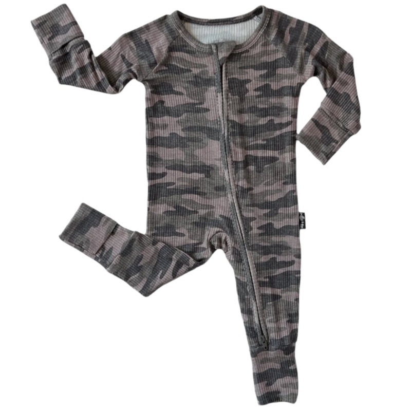 Zip Romper – Chris Camo Ribbed