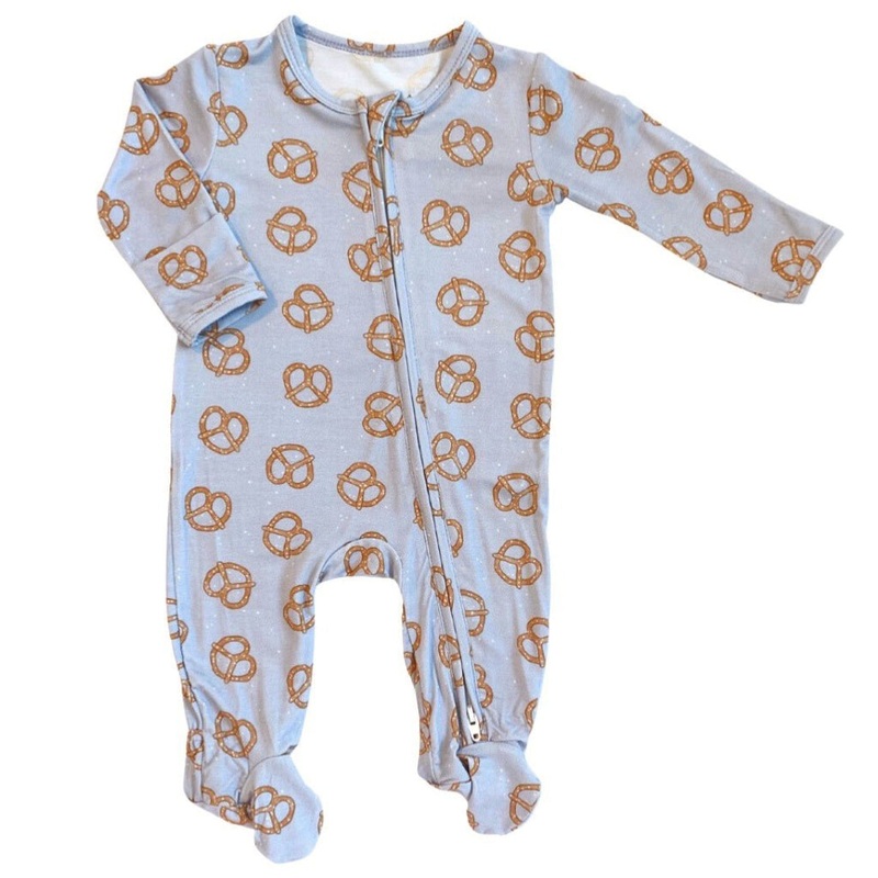 Zippered Footie – Pretzel Twists