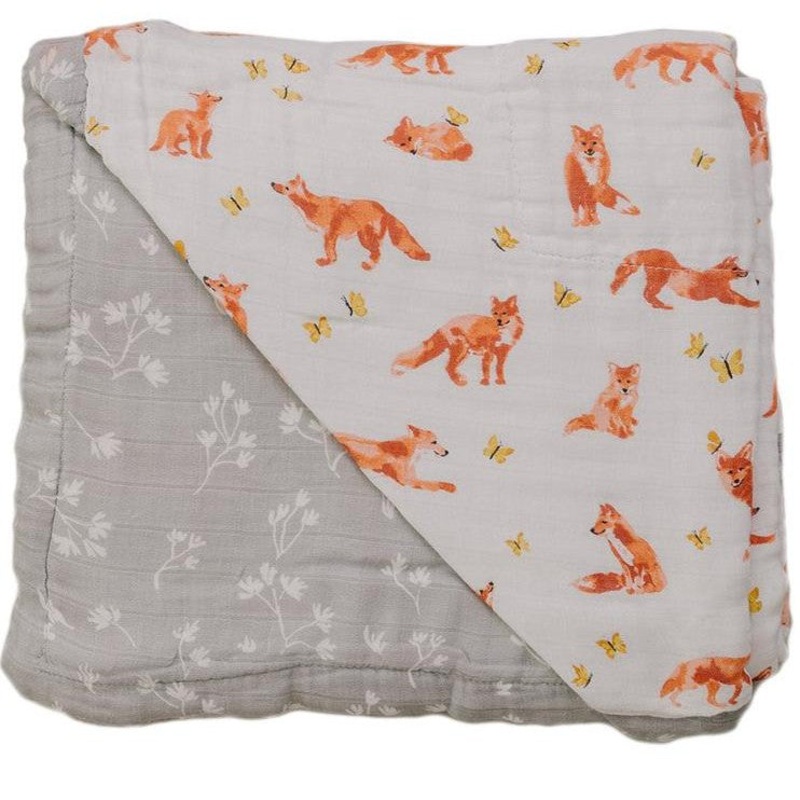 Fox Tales + Prairie Oh So Soft Muslin Super Snuggle Blanket