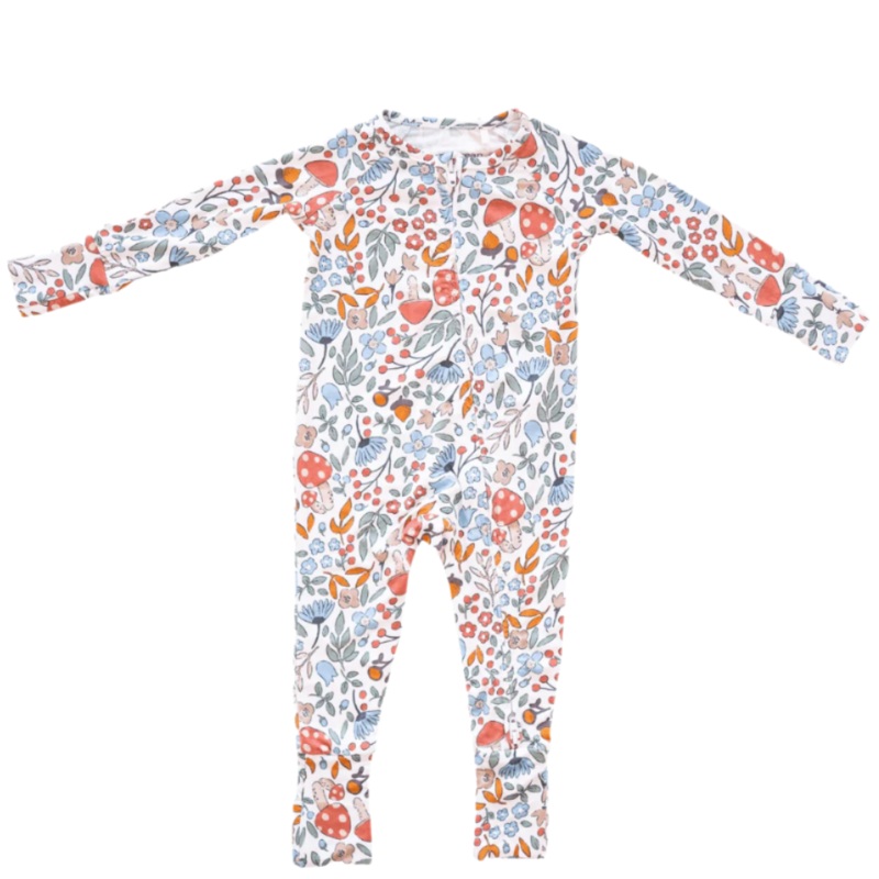 Bamboo 2-Way Convertible Zip Romper – Fall Floral