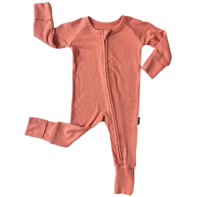 ZIP ROMPER – Red Rock Ribbed