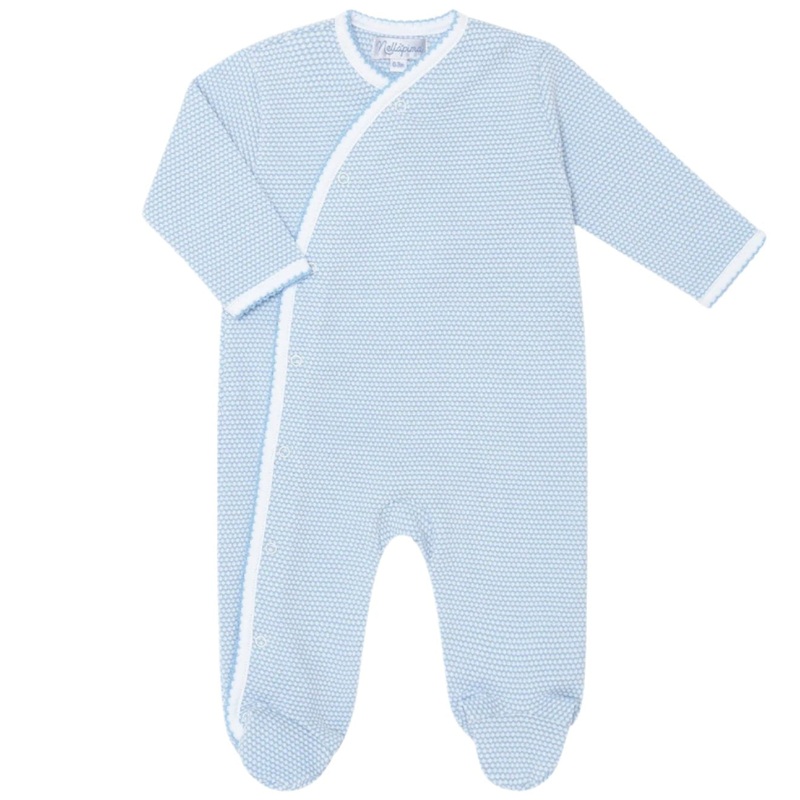 Blue Bubble Crossover Footie